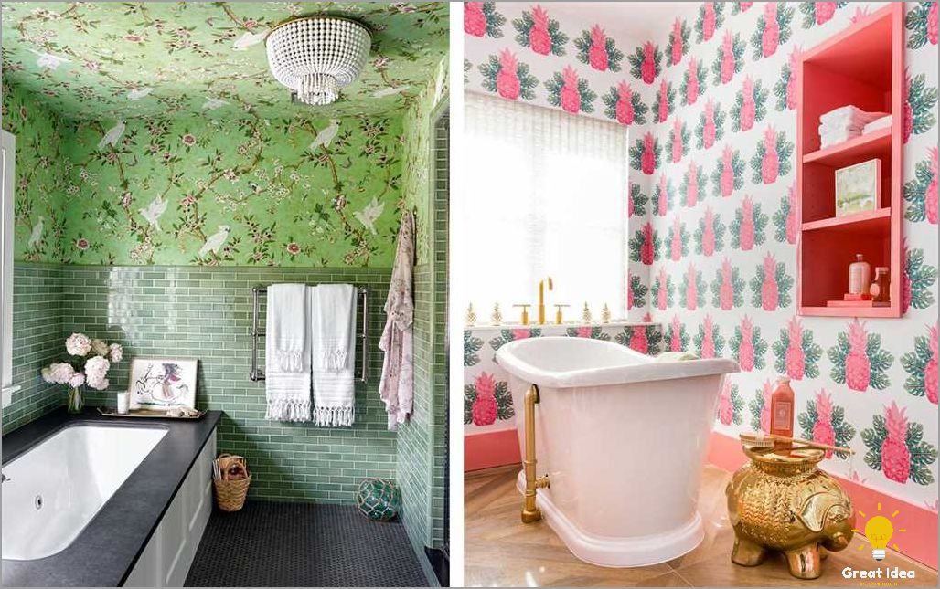 15 Creative Wallpaper Ideas for Small Bathrooms