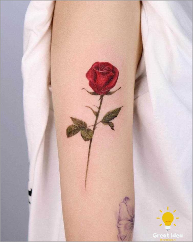 beautiful and feminine rose tattoo ideas for women