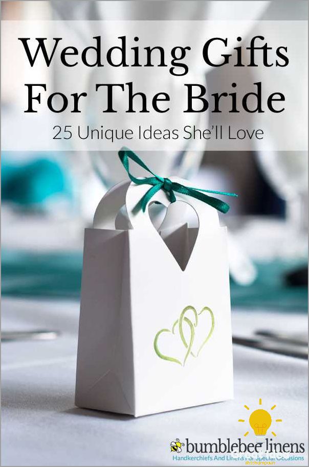 top 10 unique wedding gift ideas for the bride
