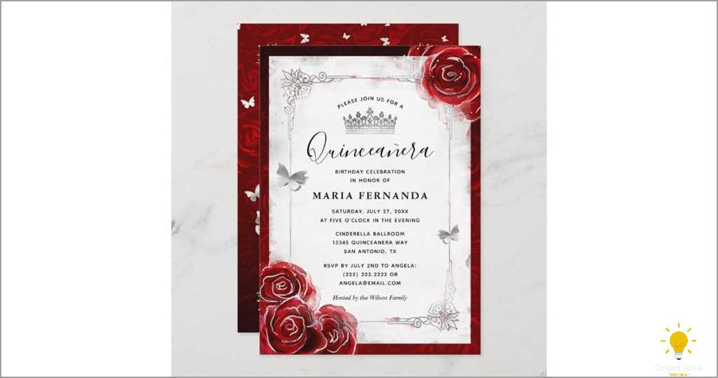 Nature-inspired Quinceanera Invitations