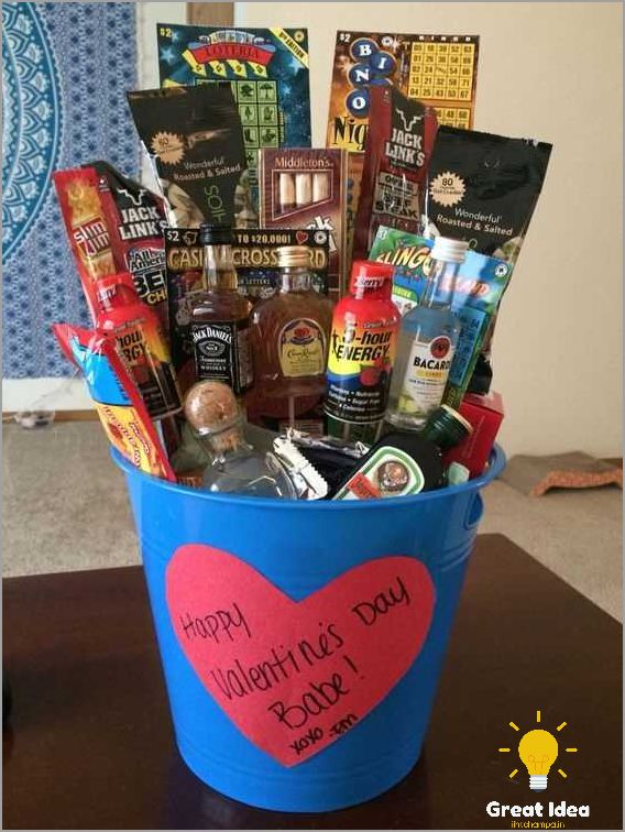 Unique Valentine Basket Ideas for Him Surprise Your Man